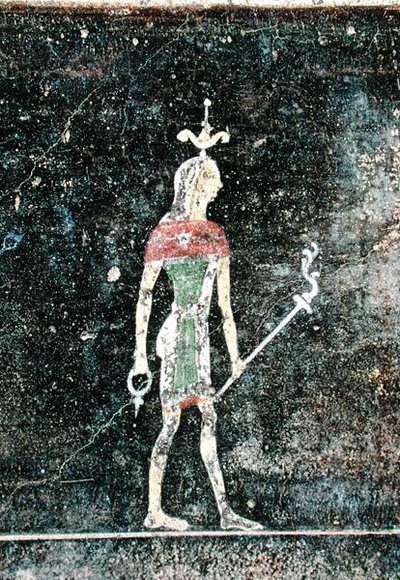 Standing god (detail) by Roman